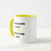 Aangepaste naam Mijn favoriete kind gaf me dit Mok (Voorkant links)
