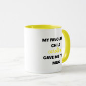 Aangepaste naam Mijn favoriete kind gaf me dit Mok (Voorkant rechts)