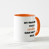 Aangepaste naam Mijn favoriete kind gaf me dit Mok (Voorkant rechts)