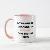 Aangepaste naam Mijn favoriete kleinkind gaf me di Mok (Links)