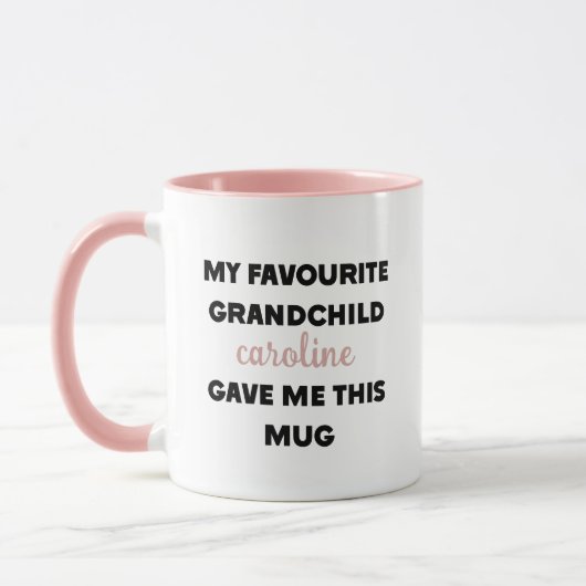 Aangepaste naam Mijn favoriete kleinkind gaf me di Mok (Links)