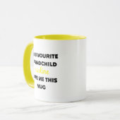 Aangepaste naam Mijn favoriete kleinkind gaf me di Mok (Voorkant links)