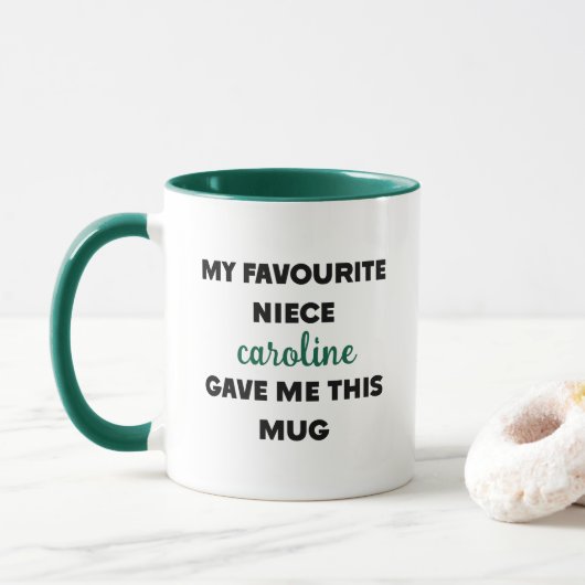 Aangepaste naam Mijn favoriete nicht gaf me dit Mok (Met donut)