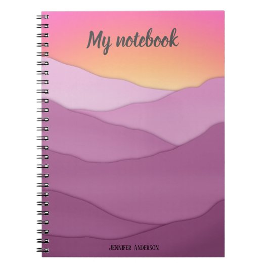 Aangepaste naam "Mijn Notitieboek" Notitieboek (Voorkant)
