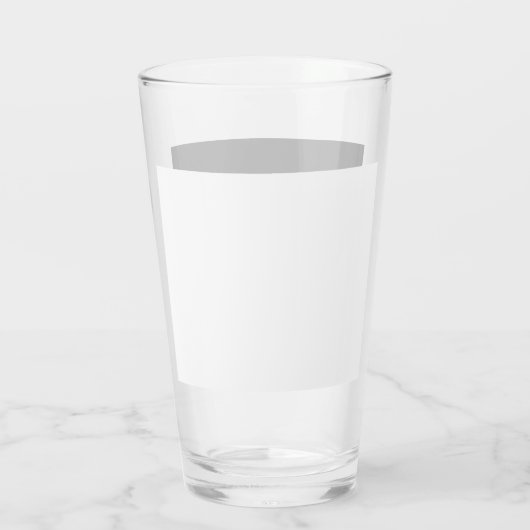 Aangepaste naam Minimalist Modern Zwart Wit Glas (Achterkant)