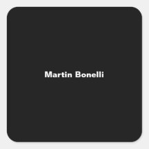 Aangepaste naam Minimalist Modern Zwart Wit