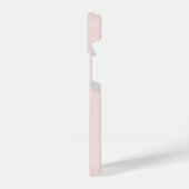 Aangepaste naam Minimalist Pink iPhone Hoesje (Linkerkant)