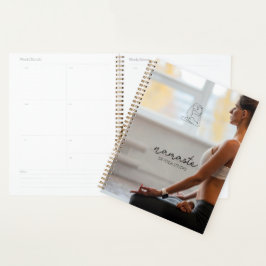 Aangepaste naam Minimalist Yoga Studio Planner