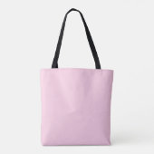 Aangepaste naam Minimalistisch monogram Tote Bag (Achterkant)