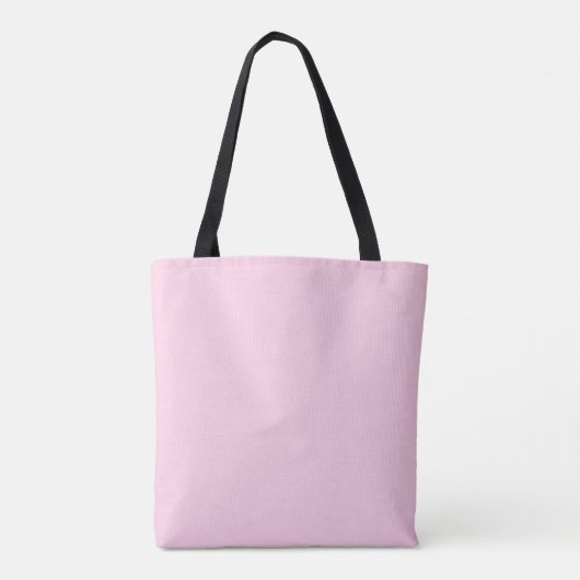 Aangepaste naam Minimalistisch monogram Tote Bag (Achterkant)