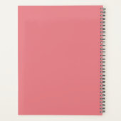 Aangepaste naam Minimalistische één kleur Planner (Achterkant)