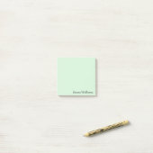Aangepaste naam Minimalistische gepersonaliseerde Post-it® Notes (Op bureau)