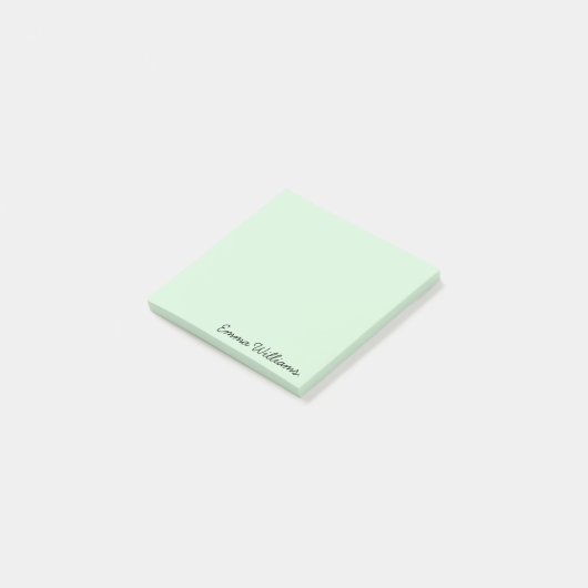 Aangepaste naam Minimalistische gepersonaliseerde Post-it® Notes (Schuin)
