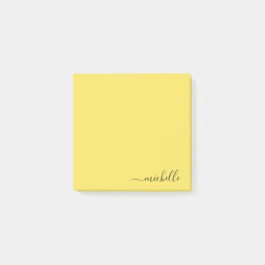 Aangepaste naam Minimalistische gepersonaliseerde Post-it® Notes (Voorkant)