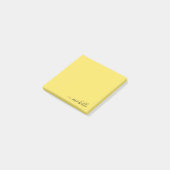Aangepaste naam Minimalistische gepersonaliseerde Post-it® Notes (Schuin)