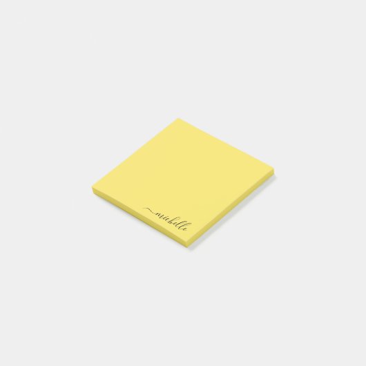 Aangepaste naam Minimalistische gepersonaliseerde  Post-it® Notes (Schuin)