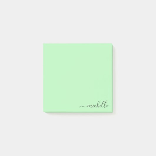 Aangepaste naam Minimalistische gepersonaliseerde  Post-it® Notes (Voorkant)