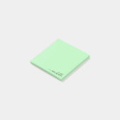 Aangepaste naam Minimalistische gepersonaliseerde  Post-it® Notes (Schuin)