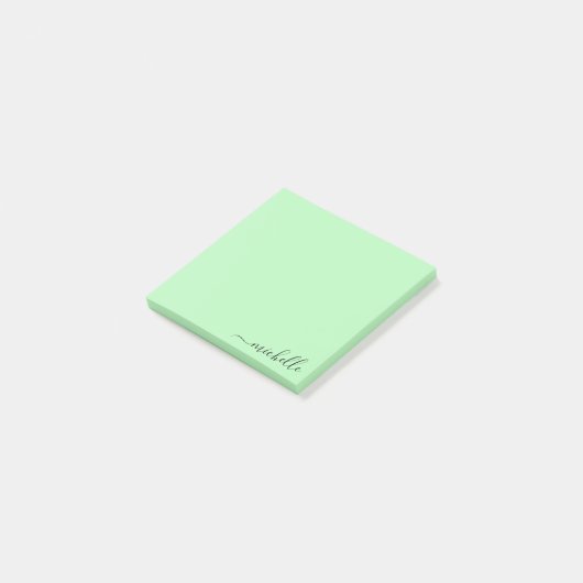 Aangepaste naam Minimalistische gepersonaliseerde  Post-it® Notes (Schuin)
