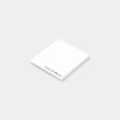 Aangepaste naam Minimalistische gepersonaliseerde Post-it® Notes (Schuin)