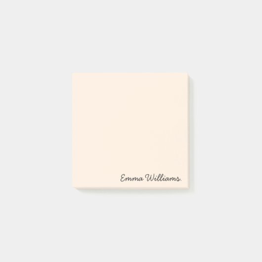 Aangepaste naam Minimalistische gepersonaliseerde Post-it® Notes (Voorkant)