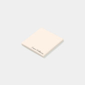 Aangepaste naam Minimalistische gepersonaliseerde Post-it® Notes (Schuin)