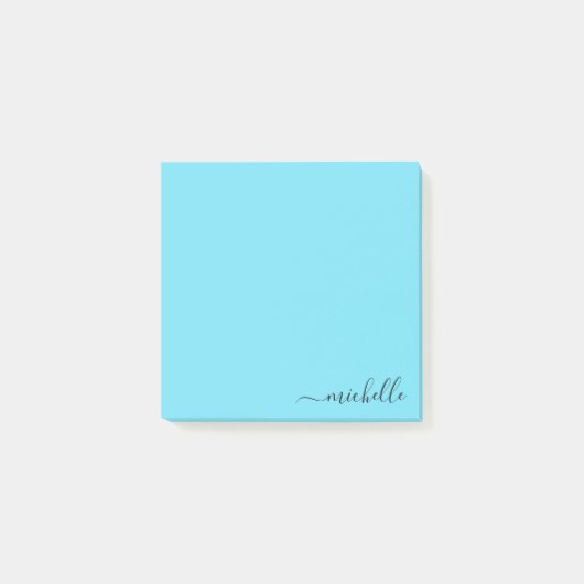 Aangepaste naam Minimalistische gepersonaliseerde Post-it® Notes (Voorkant)