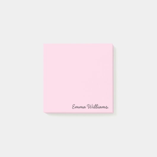 Aangepaste naam Minimalistische gepersonaliseerde  Post-it® Notes (Voorkant)
