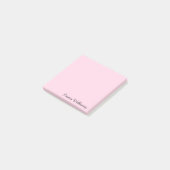 Aangepaste naam Minimalistische gepersonaliseerde  Post-it® Notes (Schuin)