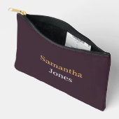 Aangepaste naam minimalistische moderne bordeauxro etui (Open)