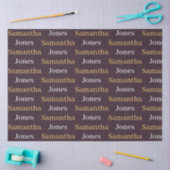 Aangepaste naam minimalistische moderne bordeauxro tissuepapier (Craft)