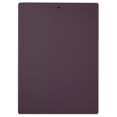 Aangepaste naam minimalistische moderne wijnrood klembord (Achterkant)