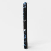 Aangepaste naam mistblauw glitter leopard print Case-Mate iPhone case (Achterkant/links)