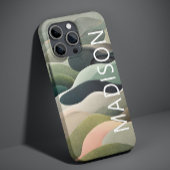 Aangepaste naam modern Abstract avy Pattern Case-Mate iPhone Case