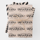 Aangepaste naam Modern Afstuderen Inpakpapier Vel (In situ)