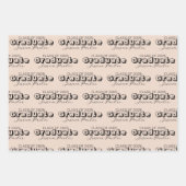Aangepaste naam Modern Afstuderen Inpakpapier Vel (Voorkant)