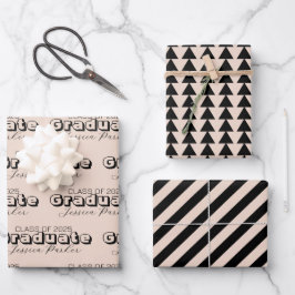 Aangepaste naam Modern Afstuderen Inpakpapier Vel