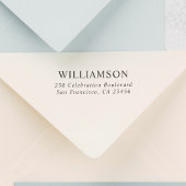 Aangepaste naam Modern gepersonaliseerd retour adr Rubberstempel