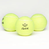Aangepaste naam Modern Handschrift Tennisballen (Multi)
