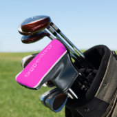 Aangepaste naam Modern Hot Roze Golfheadcover (Insitu)
