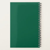 Aangepaste Naam Modern Monogram Minimaal Dagelijks Planner (Achterkant)