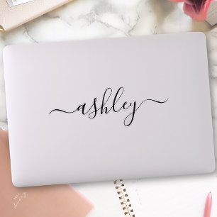 Aangepaste naam Modern Script Calligraphy Schattig Sticker