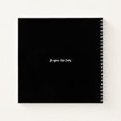 Aangepaste naam Modern strokes Schetsenboek Notitieboek (Achterkant)