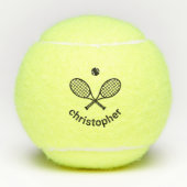 Aangepaste naam modern tennisballen (Voorkant)
