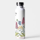 Aangepaste naam Modern Wedding Field Flowers White Waterfles (Links)