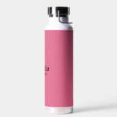 Aangepaste naam Modern Wedding Struik Roze Waterfles (Links)