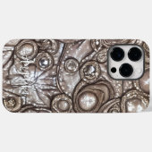 Aangepaste naam moderne Abstracte lederstijl Faux Case-Mate iPhone Case (Achterkant (horizontaal))