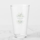 Aangepaste naam moderne bloemige meisjesachtige ko glas (Achterkant)
