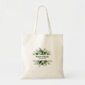 Aangepaste naam moderne bloemige meisjesachtige ko tote bag (Voorkant)