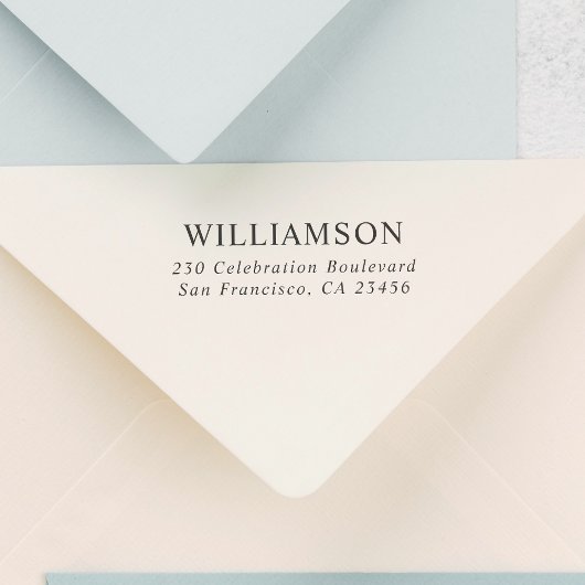 Aangepaste Naam Moderne Gepersonaliseerde Retourad Rubberstempel